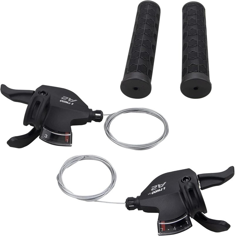WEEROCK Bike Shifter Lever 21 Speeds 3x7 Thumb Gear Shift Lever for Mountain Bicycle - Image 1